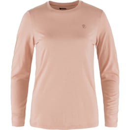 Fjällräven Abisko Wool LS W Women’s Base layer tops Pink Main Front 73934