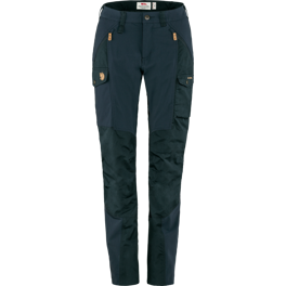 Fjällräven Nikka Trousers Curved W Women’s Trekking trousers Blue Main Front 43016